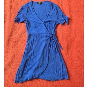 Lulus Blue Wrap Dress